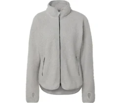 Teddyfleece-Jacke, grau