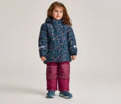 2-teilige Kinder-Schneekombi, Blumen