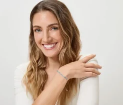 Tennisarmband mit Glaskristallsteinen
