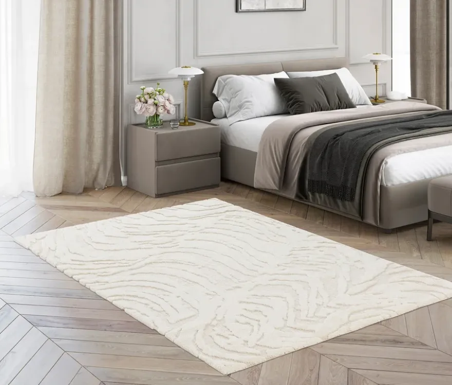 Teppich »Cosmo «Waves, creme, ca. 160 x 230 cm