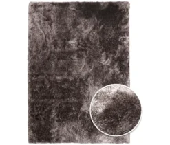 Teppich »Silky«, dunkelbraun, 80 x 150