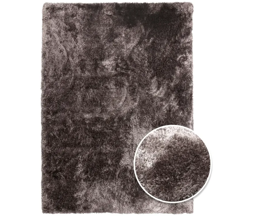 Teppich »Silky«, dunkelbraun, 200 x 290