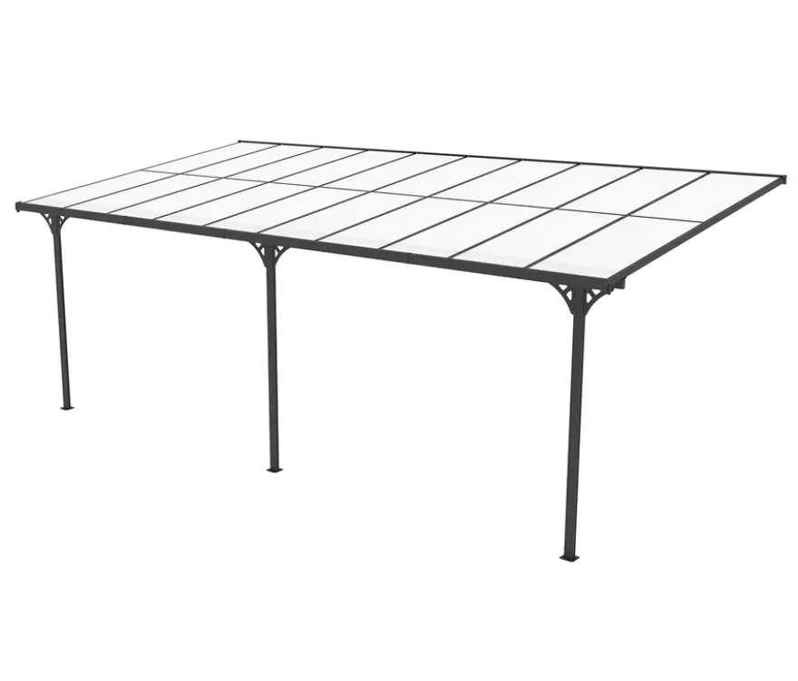 Terrassenüberdachung, Breite ca. 617 cm, anthrazit