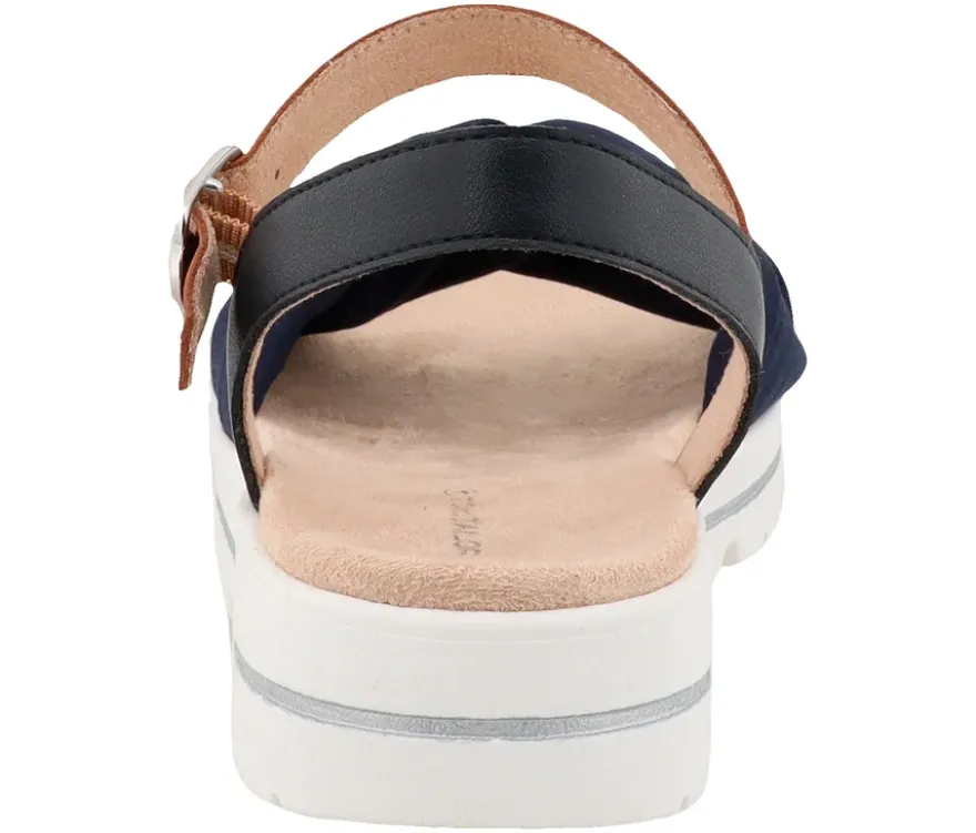 Tom Tailor Sandale, navy