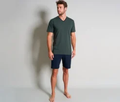 Tom Tailor Shorty-Pyjama-Set »Nevada«, grün