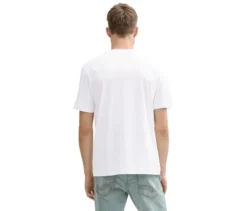 Tom Tailor T-Shirt mit Logo, weiß