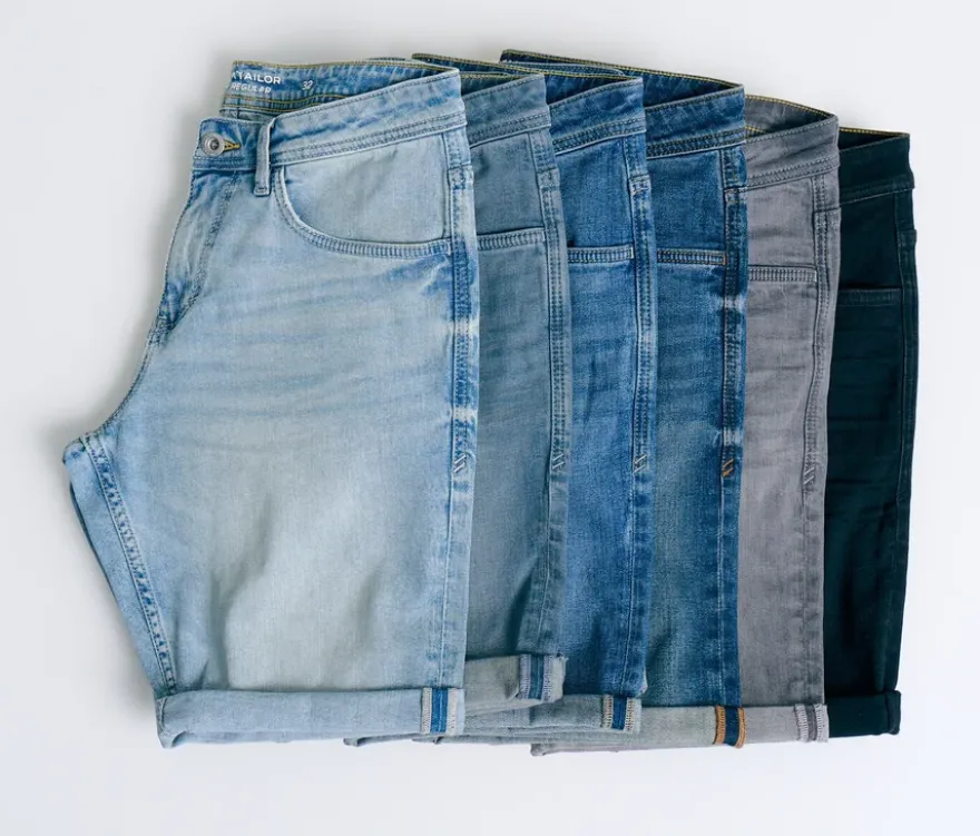 Tom Tailor TTJOSH REGULAR SLIM Jeans Shorts, light stone blue denim