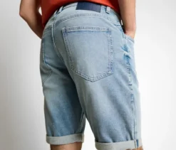 Tom Tailor TTJOSH REGULAR SLIM Jeans Shorts, light stone blue denim