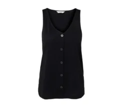 Top aus Modalmix, schwarz