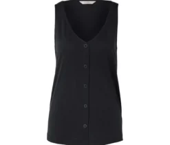 Top aus Modalmix, schwarz