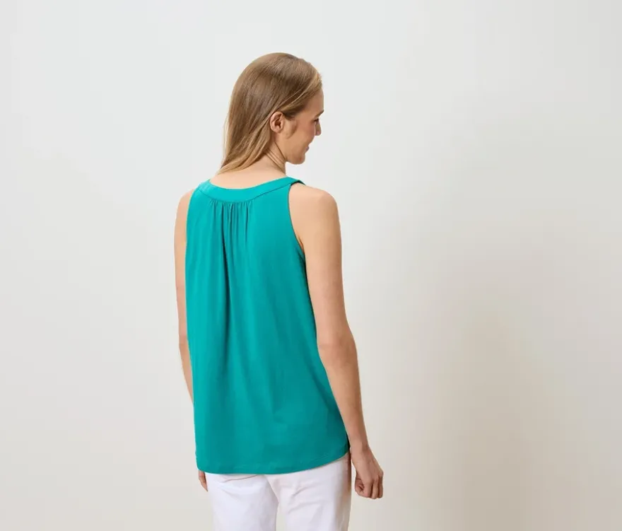 Top, azurblau