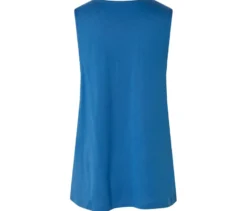 Top mit Falten-Detail, blau