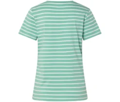 T-Shirt, mint-weiß gestreift