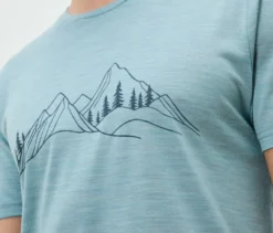 T-Shirt mit Merinowolle