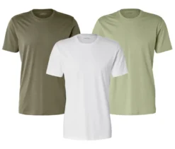3 T-Shirts mit Rundhalsausschnitt