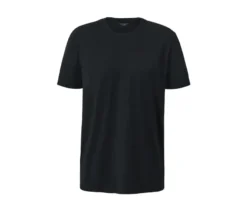 2 T-Shirts mit Rundhalsausschnitt, schwarz