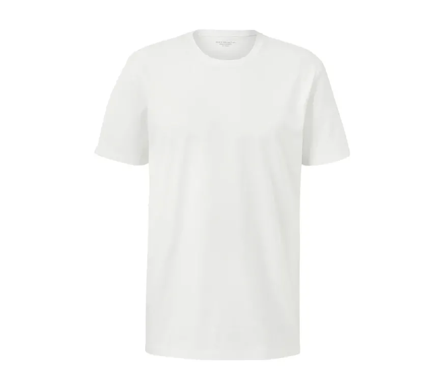 2 T-Shirts mit Rundhalsausschnitt, weiß