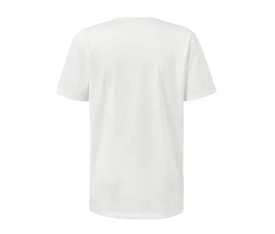 2 T-Shirts mit Rundhalsausschnitt, weiß