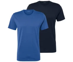 2 T-Shirts, navy, blau
