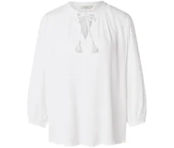Tunika-Bluse, weiß