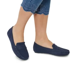 Veloursleder-Loafer