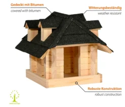 Vogelhaus »Sort« aus Massivholz