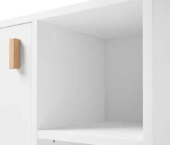 Waschbeckenunterschrank mit Tür und Seitenfach