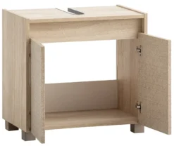 Waschbeckenunterschrank »Sander«, weißeiche/Canasta