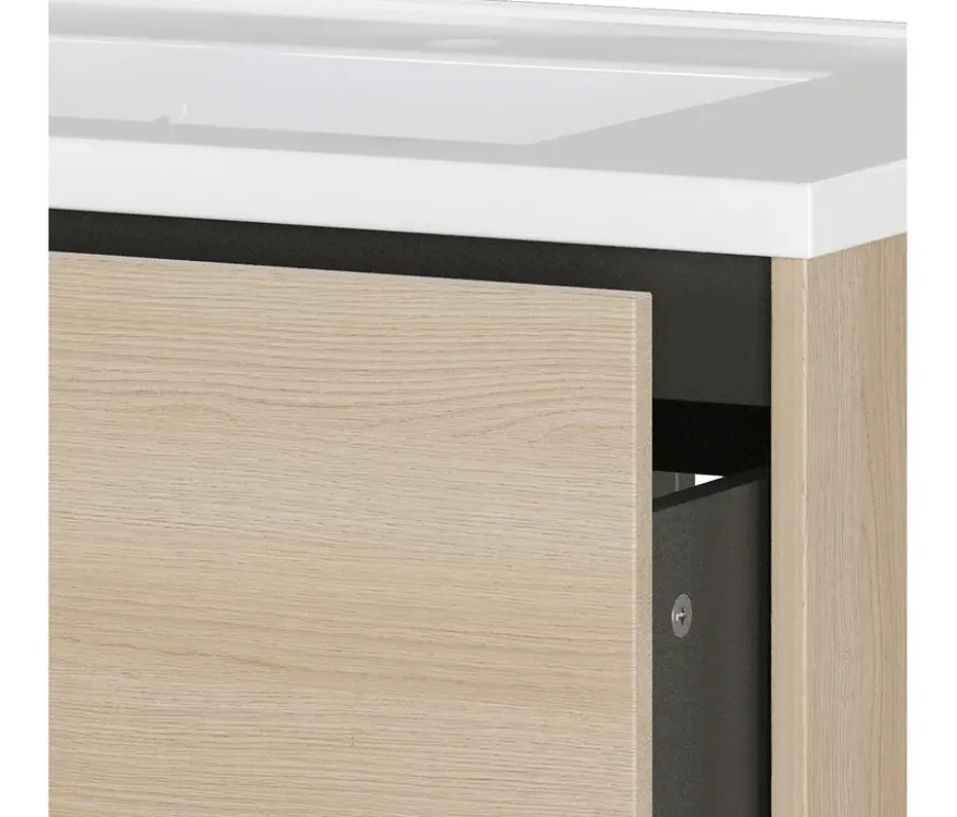 Waschtisch »Bodera« inkl Becken, Eichenoptik, 61 cm