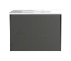 Waschtisch »Bodera« inkl Becken, graphit, 81 cm