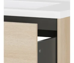 Waschtisch »Bodera« inkl Becken, Eichenoptik, 81 cm