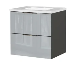 Waschtisch »Celano« inkl. Becken, graphit-silbergrau, 61 cm