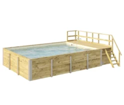WEKA Gartenpool inkl. Sonnendeck, ca. 636 x 401 cm