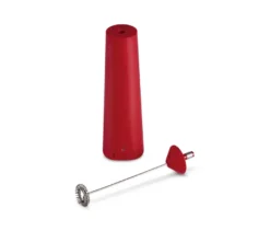 Wiederaufladbarer Akku-Milchaufschäumer, rot