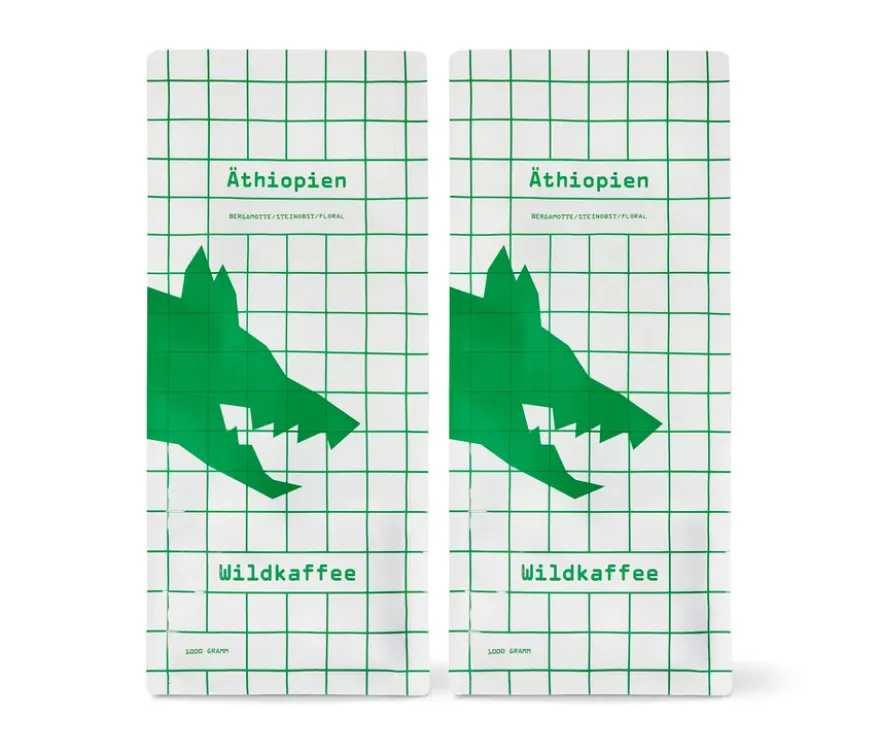 Wildkaffee - Äthiopien West Arsi Omni-Roast - 2x 1 kg Ganze Bohne