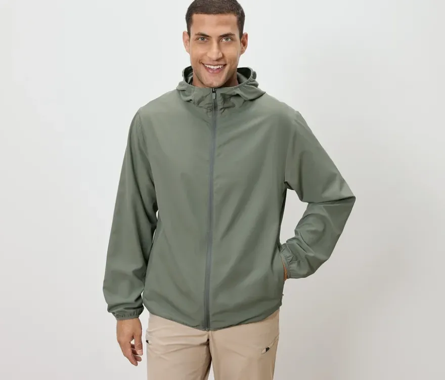 Windjacke »packable«, khaki