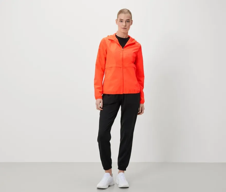 Windprotection-Laufjacke, neonorange