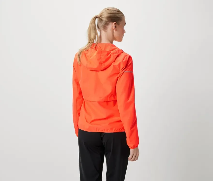 Windprotection-Laufjacke, neonorange