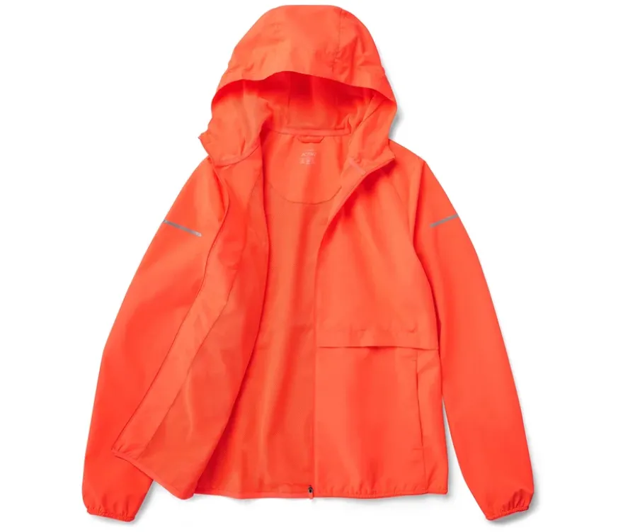 Windprotection-Laufjacke, neonorange