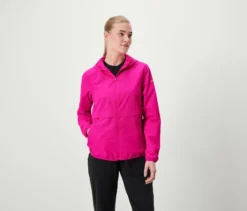 Windprotection-Laufjacke, neonpink