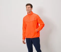 Windprotection-Laufjacke, neonorange