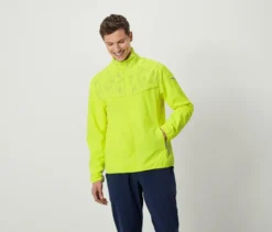 Windprotection-Laufjacke, neongelb
