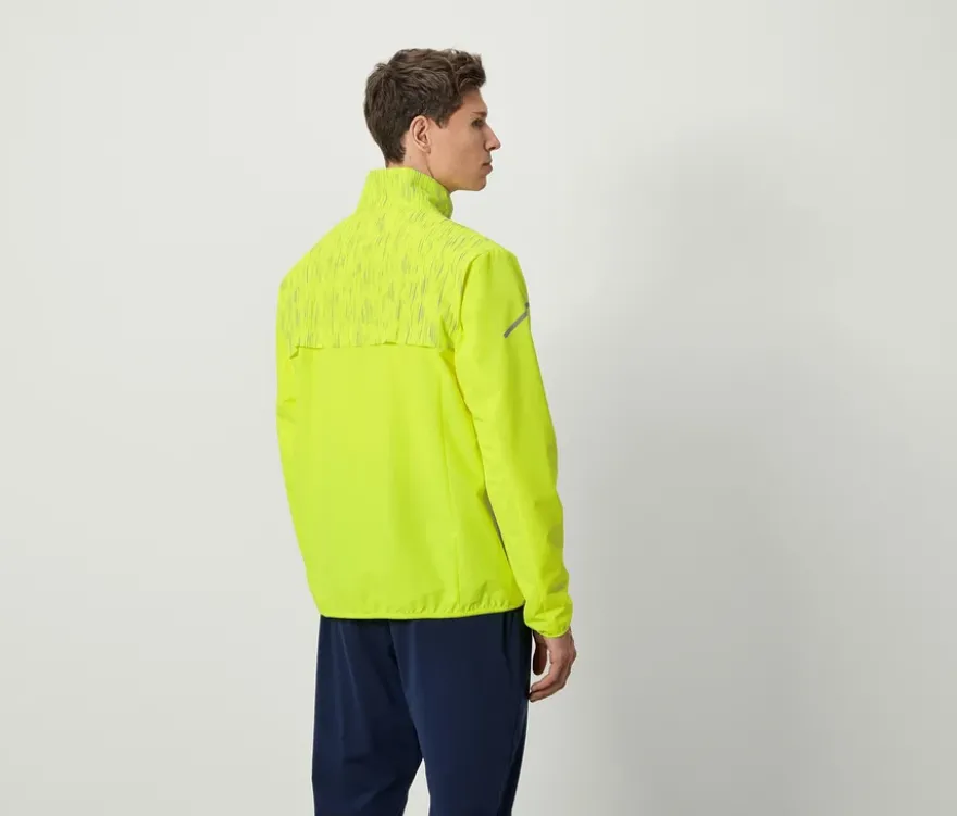 Windprotection-Laufjacke, neongelb