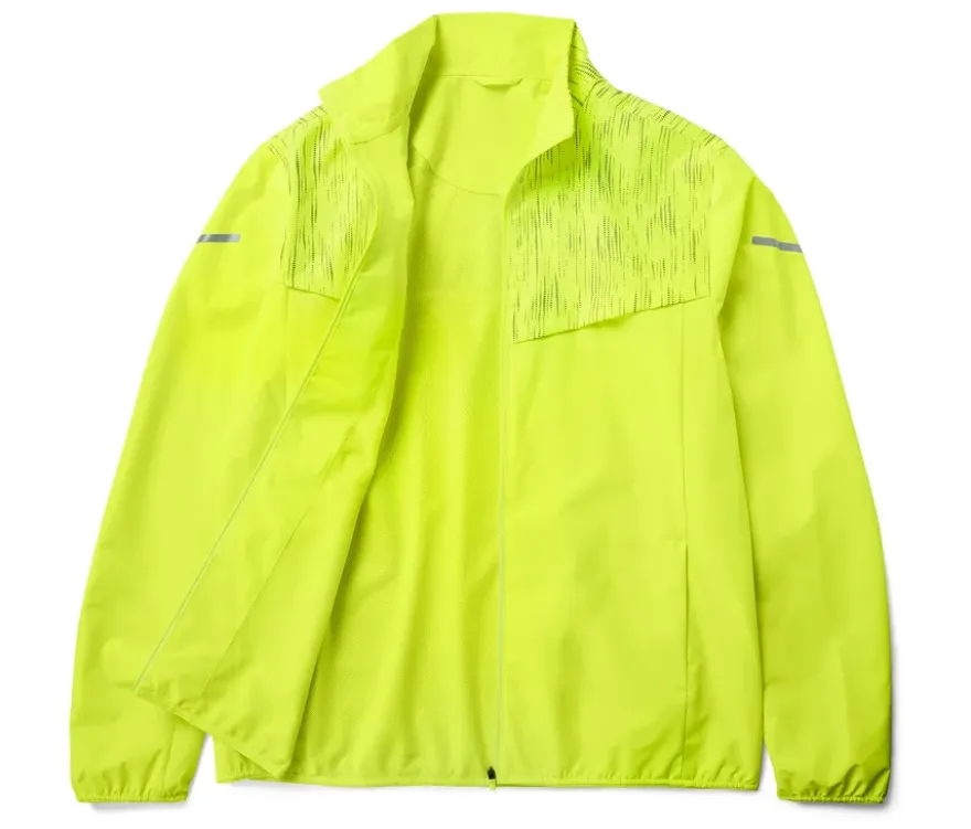Windprotection-Laufjacke, neongelb