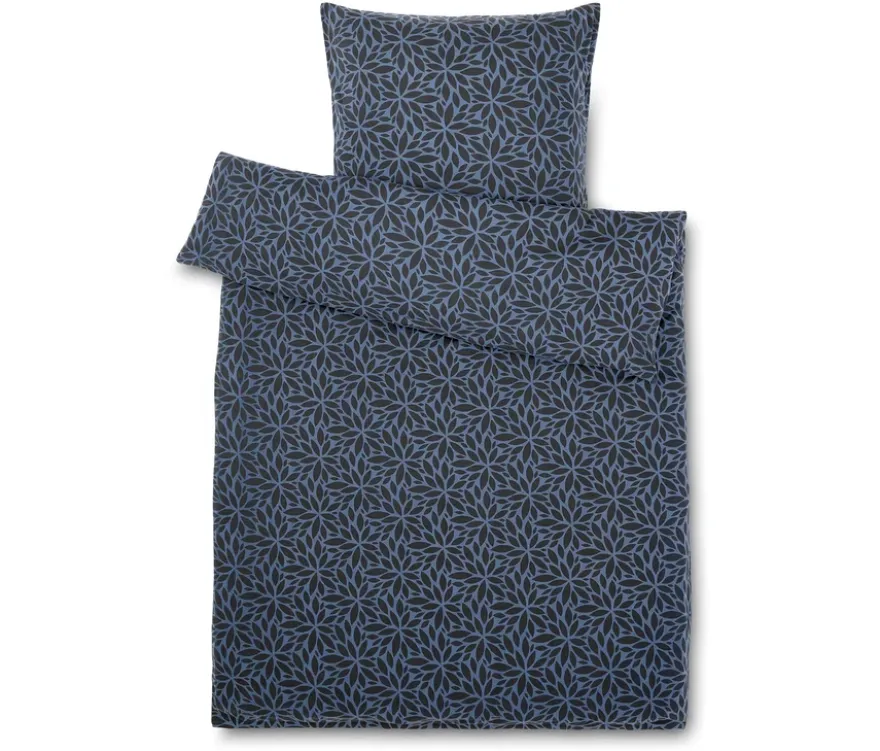 Winterjersey-Bettwäsche, dunkelblau, Normalgröße