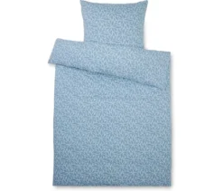 Winterjersey-Bettwäsche, hellblau, Normalgröße