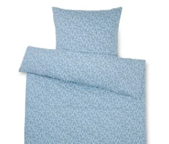 Winterjersey-Bettwäsche, hellblau, Normalgröße