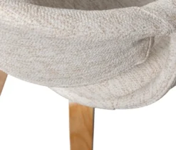 WOOOD Esszimmerstuhl  »Yossi« mit naturfarbenem Holzfuß, 2er-Set, naturfarben