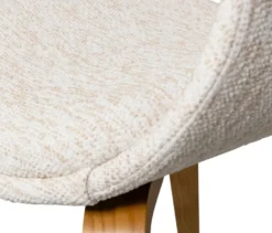 WOOOD Esszimmerstuhl »Yossi« mit naturfarbenem Holzfuß, 2er-Set, naturfarben