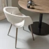 WOOOD Esszimmerstuhl »Yossi« mit Metallfuß, 2er-Set, kupfer-naturfarben